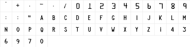 Firstusa Regular  glyph index