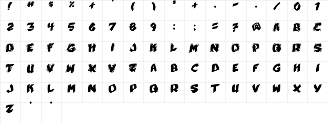 Umberto Regular  glyph index