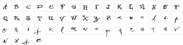 vtks 38 Regular  glyph index