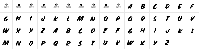 PROPAGANDA SIGHT PERSONAL USE Regular  glyph index
