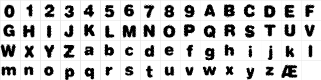 Dephunked BRK Regular  glyph index