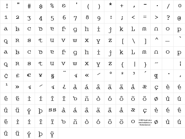 Queer TheoryRegular Regular  glyph index