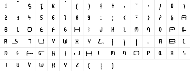 Commerciality Regular  glyph index