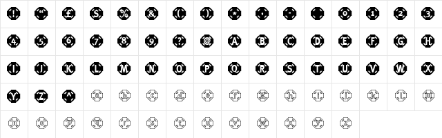 Quick, hurry up and die black  glyph index