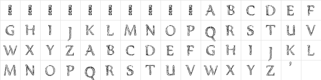 Denka Demo  glyph index