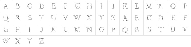 Gill Floriated Caps MT Std Regular  glyph index