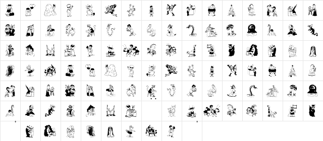 StrangersTwo Regular  glyph index