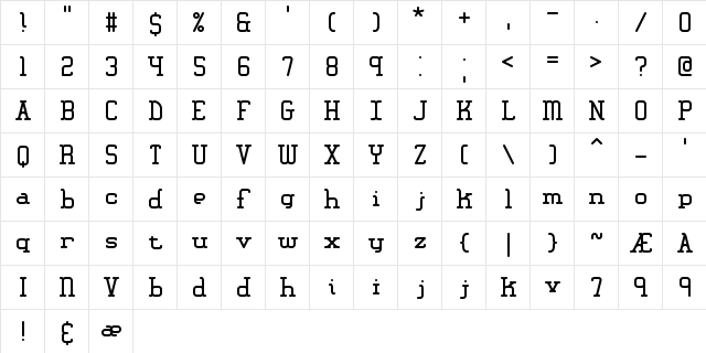 Amplitude BRK Normal  glyph index