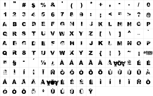 Adieresis, Odieresis & Aring 2 Regular  glyph index