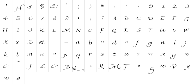 Florence-Light Wd Regular  glyph index