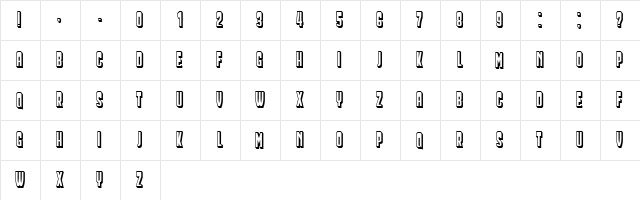 Businessman Light Regular  glyph index