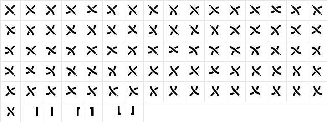 CelticKnotsDiag Medium  glyph index