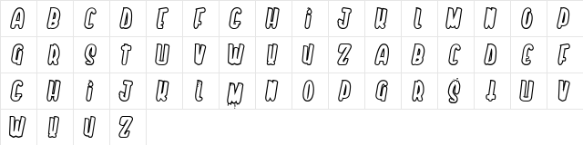 Yo te amo pero en secreto Regular  glyph index