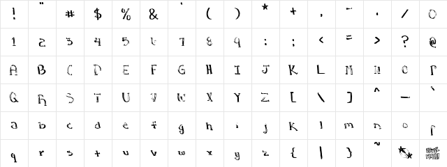Stopwatch Regular  glyph index