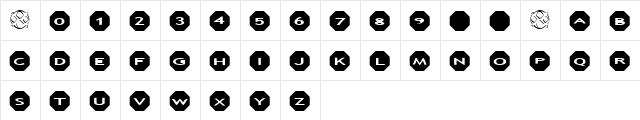 AlphaShapes octagons Normal  glyph index