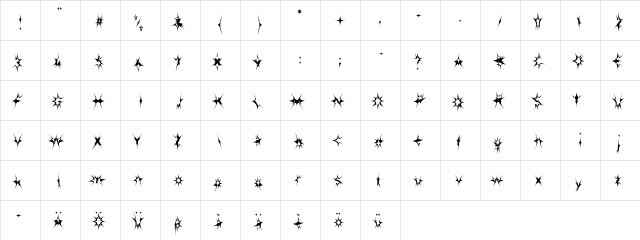 F2FShpeetz LT Std Regular  glyph index