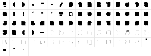 Gordala Regular  glyph index