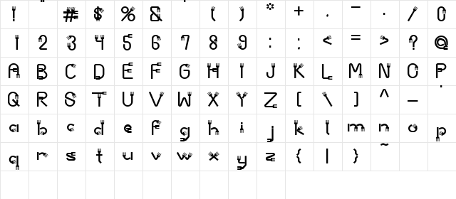 AC2-Forks Regular  glyph index