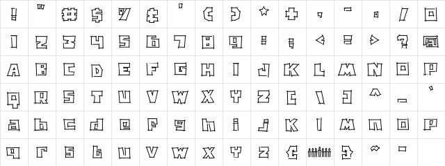 CK Kwanzaa Regular  glyph index