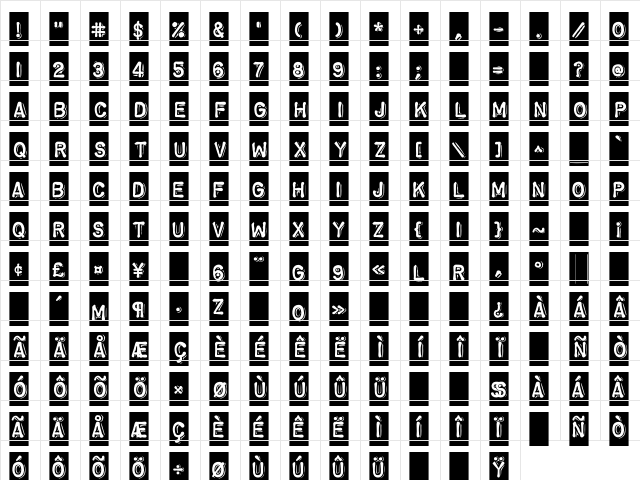 ChromosomeReversed Heavy  glyph index
