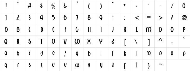 Cocks Egg Regular  glyph index