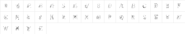 Kate Greenaway's Alphabet Regular  glyph index