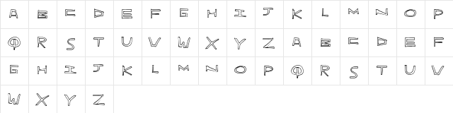 IndieHand Regular  glyph index