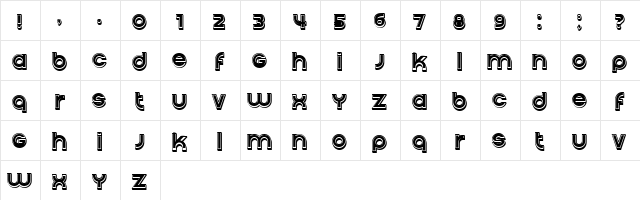 Condition 3d Filled Regular  glyph index