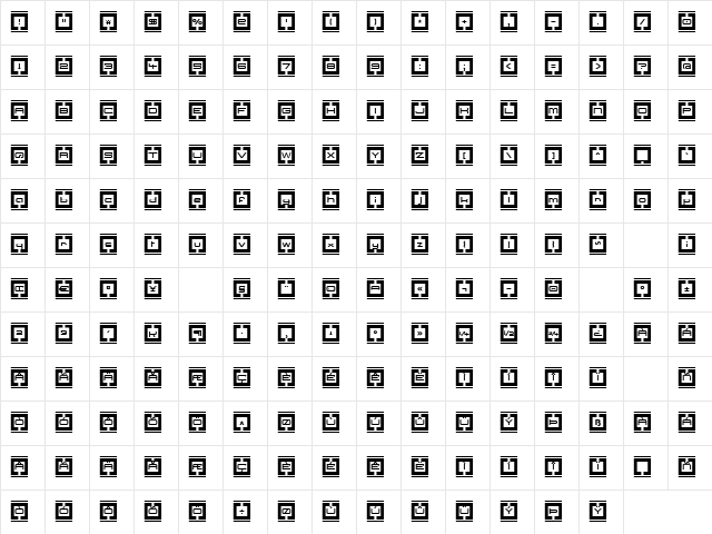 Border Base Future Regular  glyph index