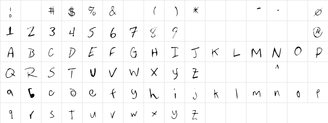 Averen Regular  glyph index