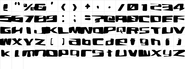 eLab Regular  glyph index