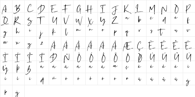 Kaileigh 2 Regular  glyph index