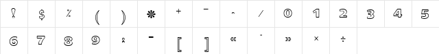 AlHarfAlJadid Linotype Two Regular  glyph index