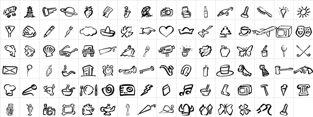 DF Diversities Regular  glyph index