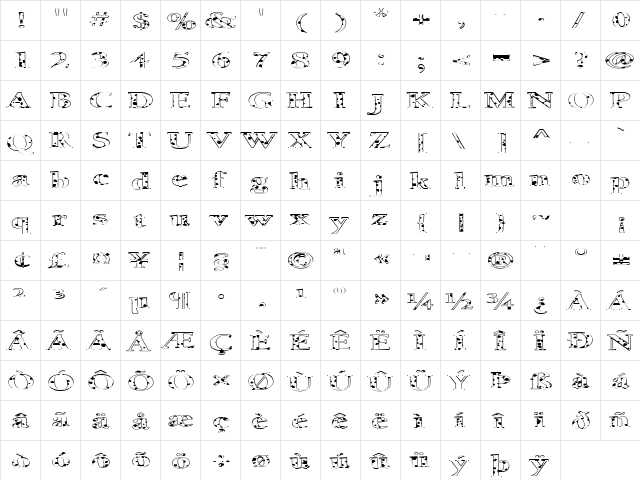 FZ ROMAN 24 SPOTTED EX Normal  glyph index