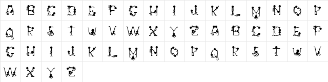 GroupSex Regular  glyph index