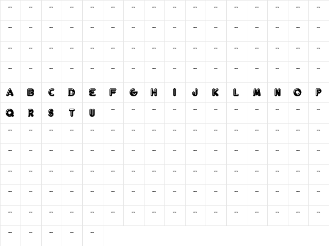 FT Helsingfurt Regular  glyph index