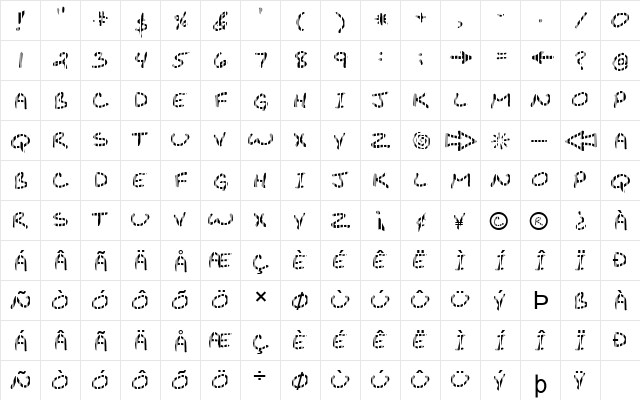 FZ JAZZY 29 STRIPED Normal  glyph index