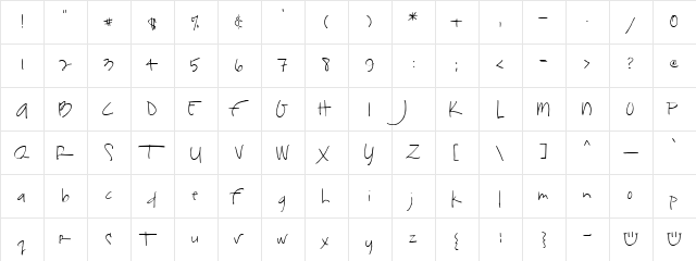 SF-Jojo2 SF-Jojo2  glyph index