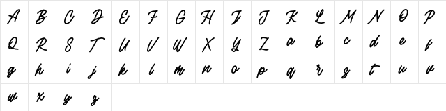 Rottordam Bold FREE Bold  glyph index