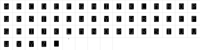 DIONNA Regular  glyph index