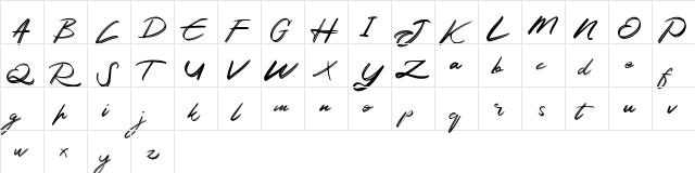 Akod FREE Regular  glyph index