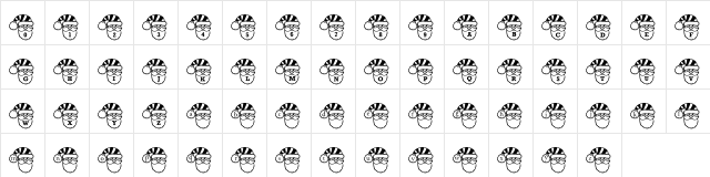 Pf_santa_smiles Normal  glyph index