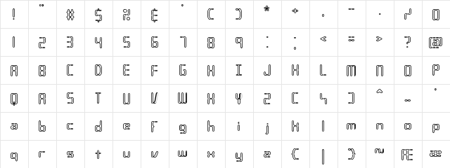 Compliant Confuse 2o BRK Normal  glyph index