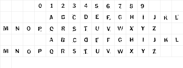 Puddleduck Regular  glyph index