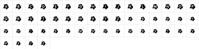 Canadian Autumn Regular  glyph index