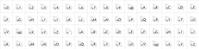 pf_cheesemouse1 Regular  glyph index