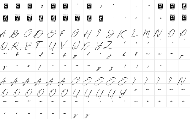 The Doctor FreeVersion Regular  glyph index