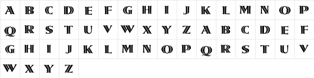 Girnalmond Regular  glyph index