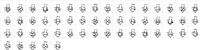 pf_gfish_sideways1 Regular  glyph index